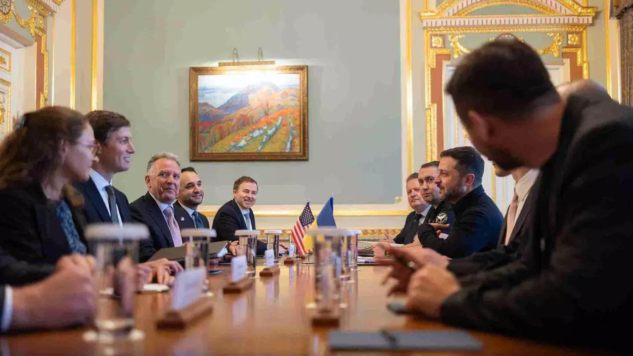 US envoys Witkoff and Kushner hold ‘encouraging’ peace talks in Kyiv after Moscow visit
