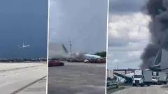 Amazon cargo plane barrels off runway at Miami airport; 5 dead