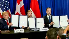 Donald Trump, Mette Frederiksen, Jens-Frederik Nielsen Donald Trump, Mette Frederiksen, Jens-Frederik Nielsen