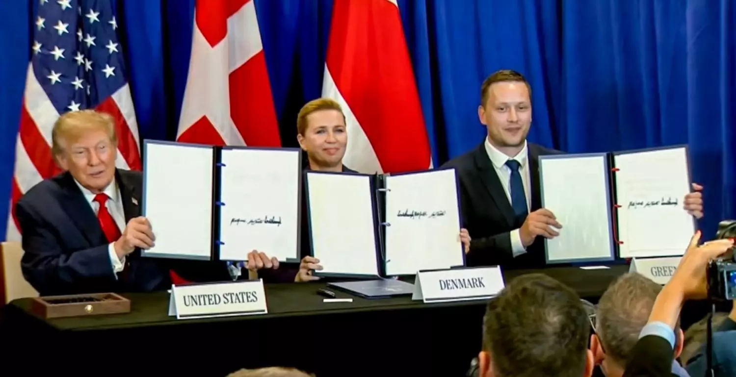 Donald Trump, Mette Frederiksen, Jens-Frederik Nielsen Donald Trump, Mette Frederiksen, Jens-Frederik Nielsen
