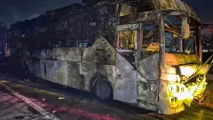 Bus fire Bus fire