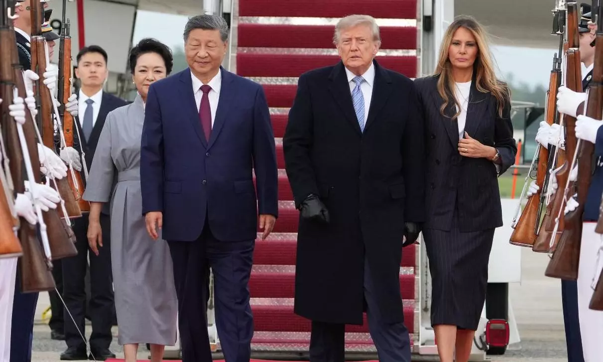 Xi says US, China should be partners, not rivals, after airport welcome by Trump Xi says US, China should be partners, not rivals, after airport welcome by Trump