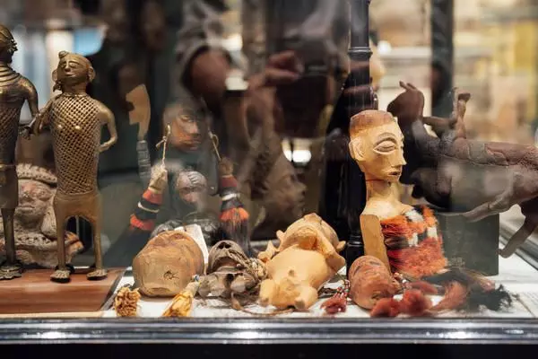 Naga antiquities at the Pitt Rivers Museum. Photo: www.prm.ox.ac.uk