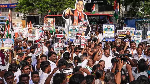 Congress protest against gyanesh kumar Congress protest against gyanesh kumar