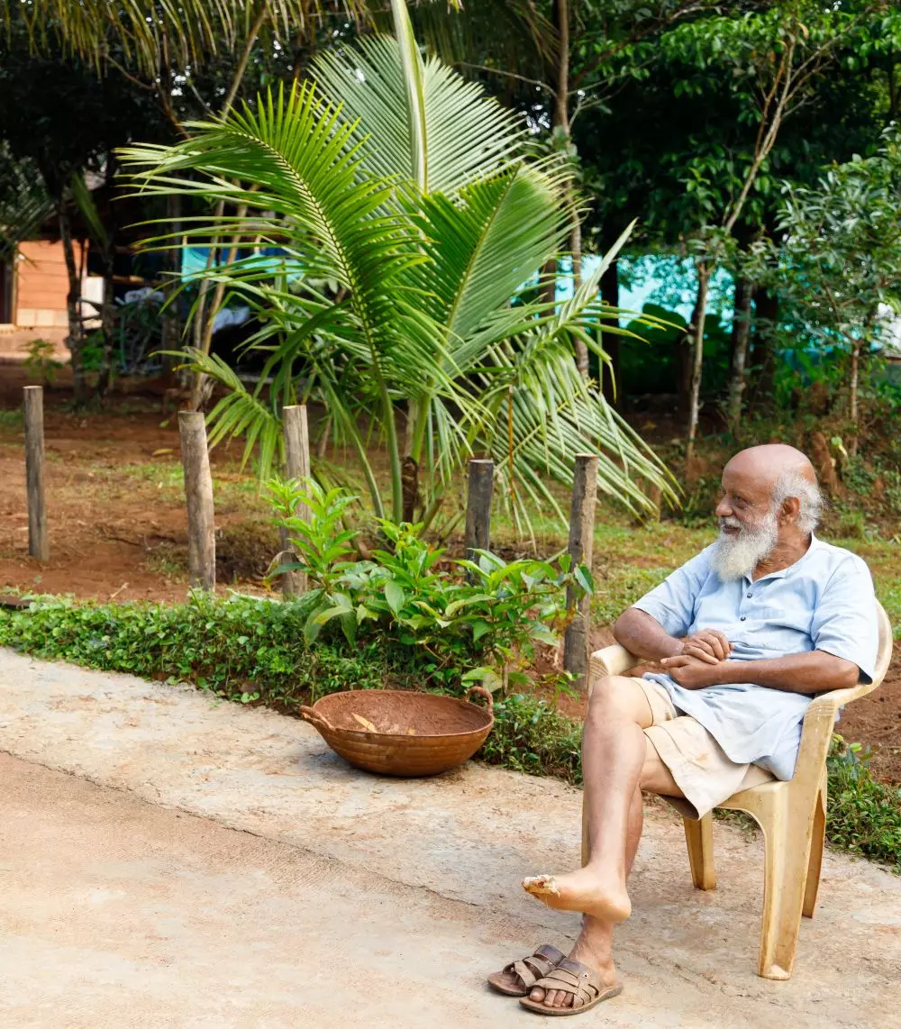 Prasanna at the cooperative. Photo: Ramakrishna SC Prasanna at the cooperative. Photo: Ramakrishna SC