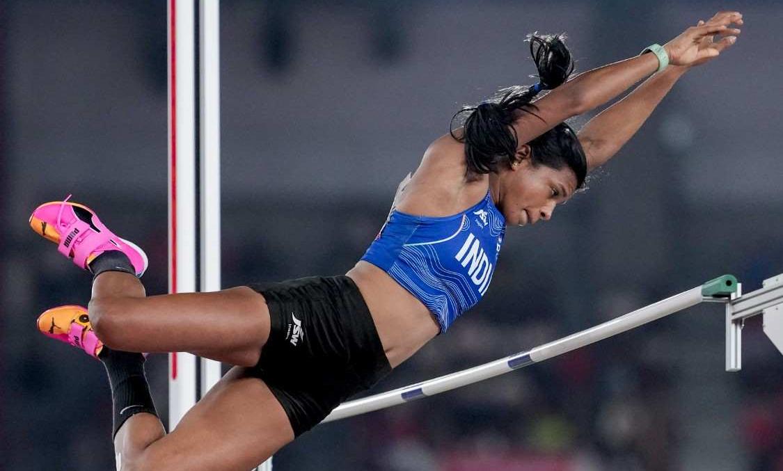 Asian Games: Baranica Elangovan wins historic bronze in women’s pole vault