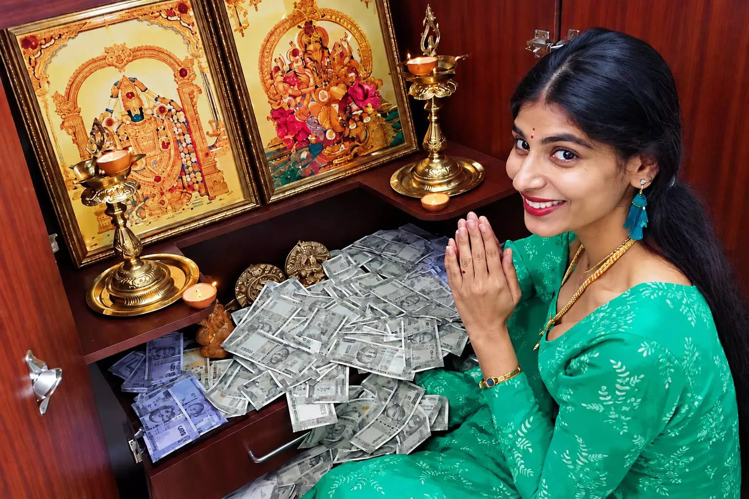 Madhumitha in one of her reels Madhumitha in one of her reels