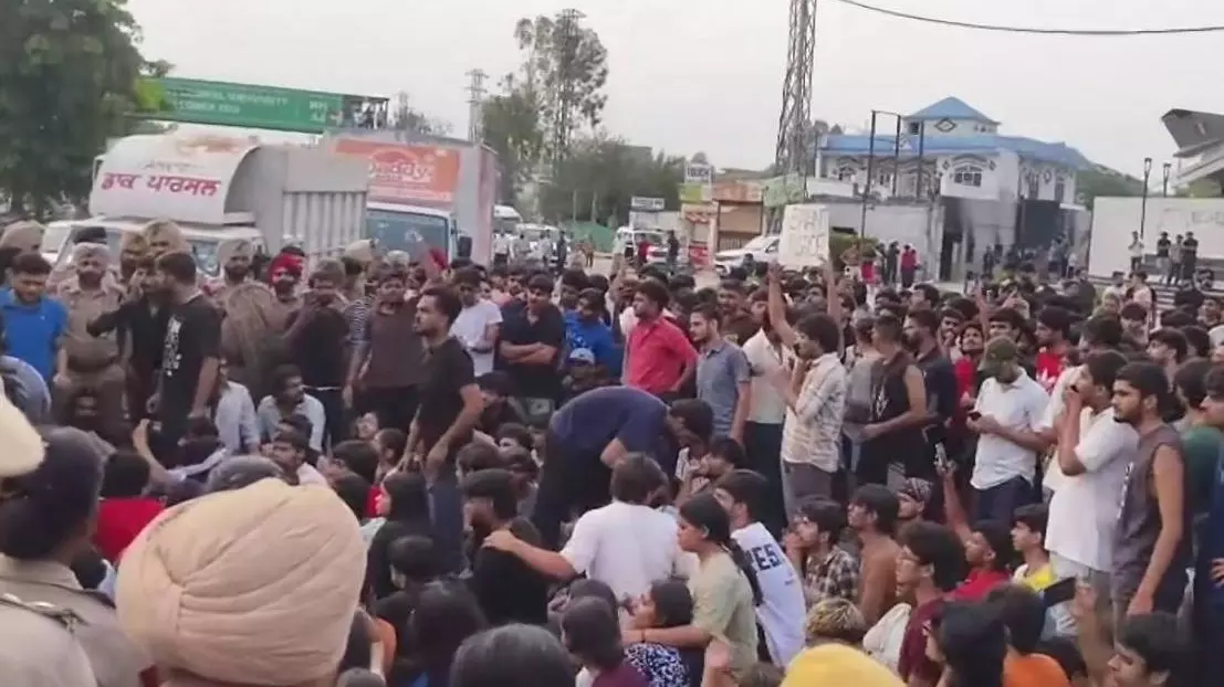 ‘Rape-suicide’ allegations spark protest, arson in Punjab varsity; FIR lodged