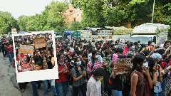 Women students protest for safer streets