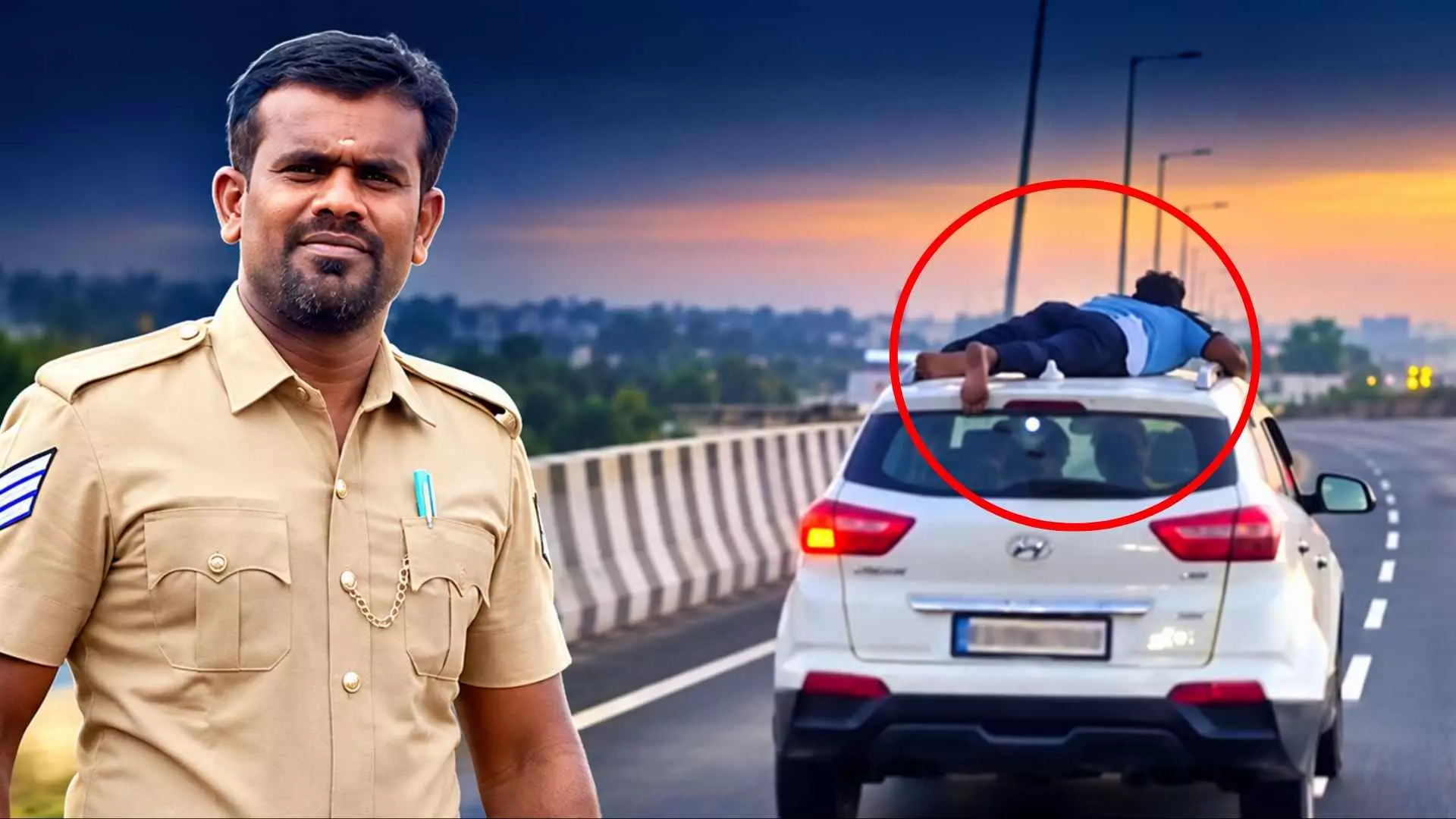 Coimbatore car chase Coimbatore car chase