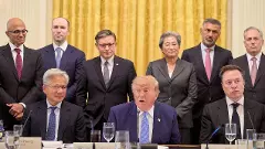 Trump, top tech leaders including Musk, Zuckerberg sign AI safety accord Trump, top tech leaders including Musk, Zuckerberg sign AI safety accord