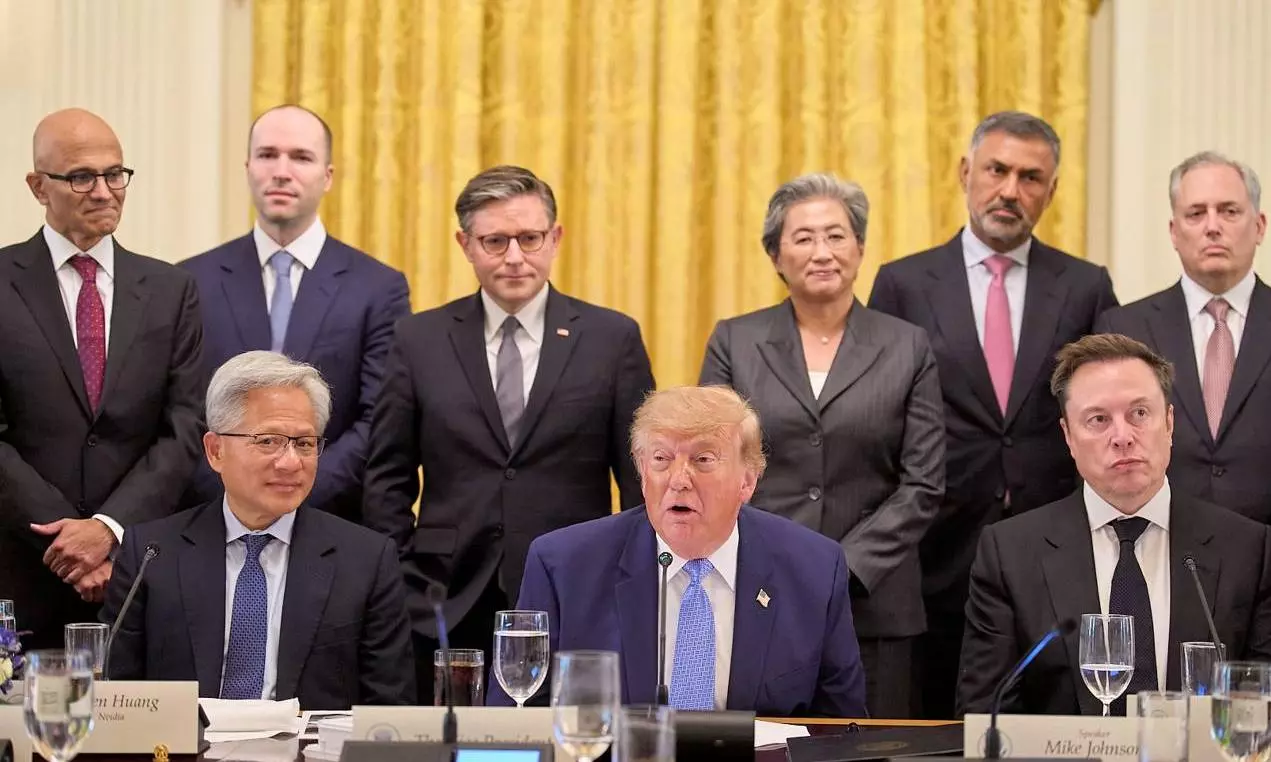 Trump, top tech leaders including Musk, Zuckerberg sign AI safety accord Trump, top tech leaders including Musk, Zuckerberg sign AI safety accord