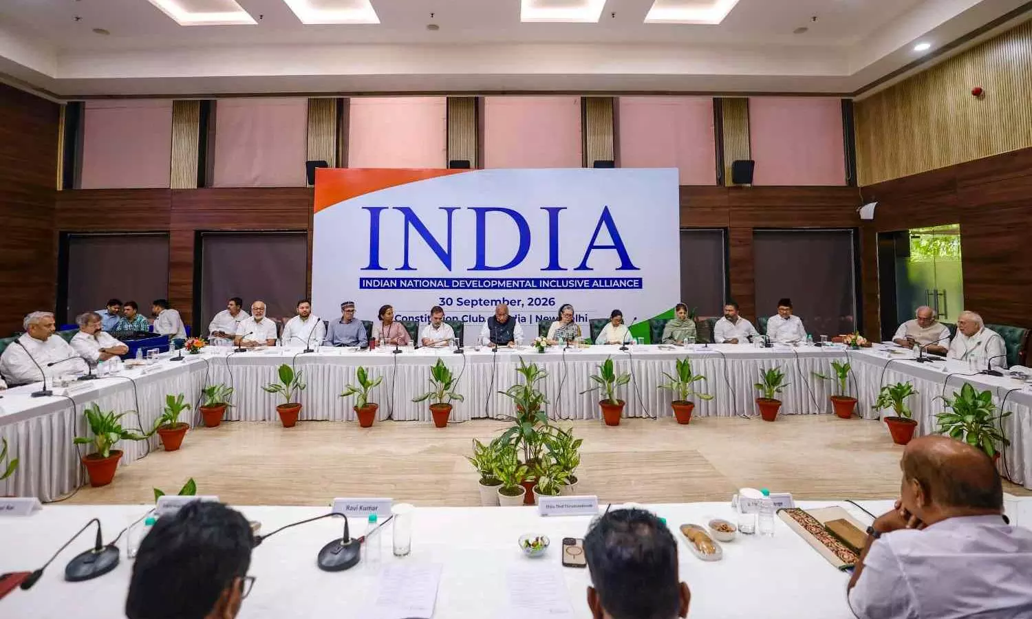 INDIA bloc meeting in Delhi INDIA bloc meeting in Delhi