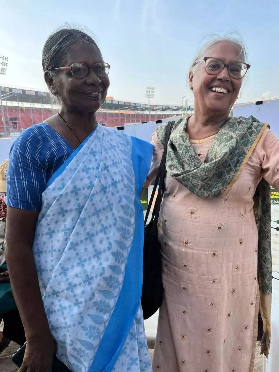Mercy Alexander (left) and Nalini Naik, two early leaders who spearheaded the unionisation of women in Kerala’s fishing sector. Photo: By special arrangement&nbsp;