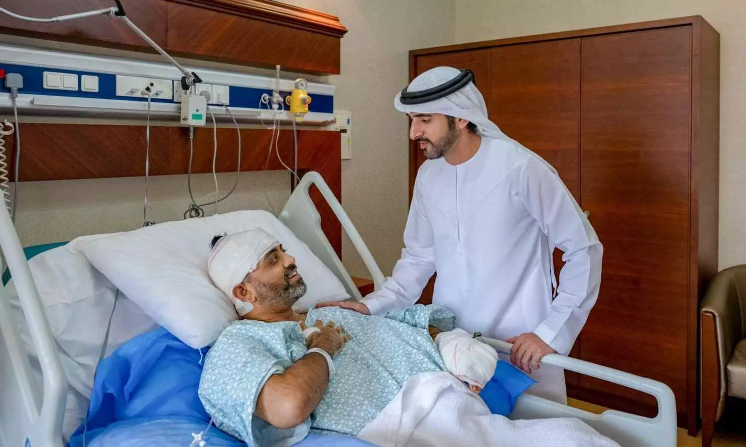 Captain Smit Machchhar (left), Dubai Crown Prince Captain Smit Machchhar (left), Dubai Crown Prince