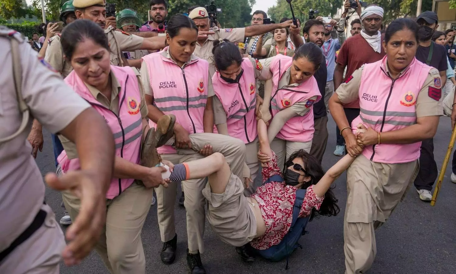 CJP protest, Delhi Police CJP protest, Delhi Police