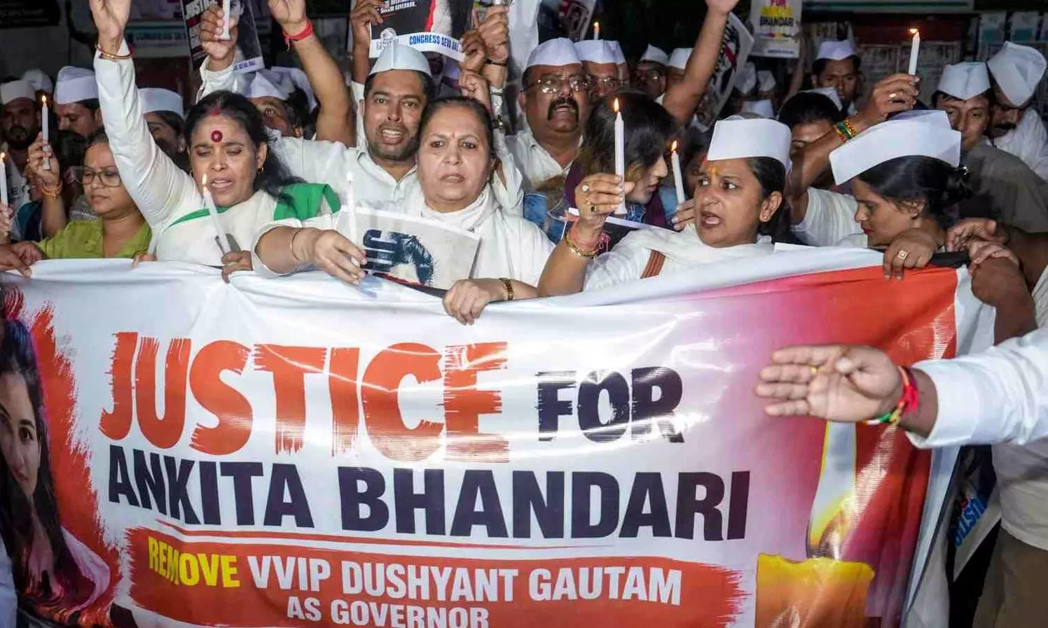 protest in Delhi demanding justice for Ankita Bhandari protest in Delhi demanding justice for Ankita Bhandari
