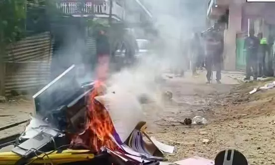 Arunachal anti-dam fury spreads, NHPC office vandalised as violence erupts again Arunachal anti-dam fury spreads, NHPC office vandalised as violence erupts again