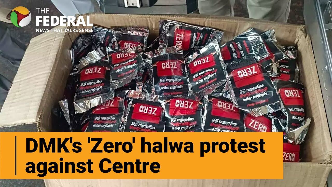 Watch: DMK serves Zero halwa in Chennai and Tirunelveli to highlighting Centres bias
