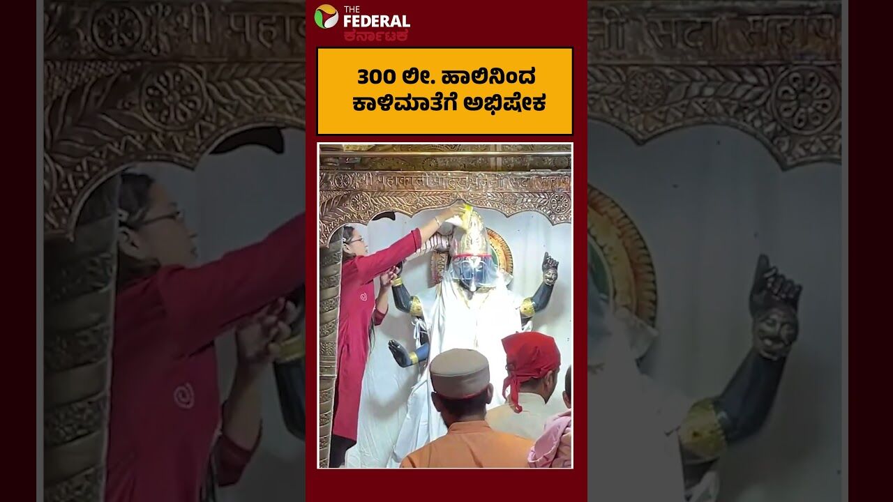 ಅಂಬಾಲಾದ ದುಃಖಭಂಜನಿ ದೇವಸ್ಥಾನದಲ್ಲಿ ವಿಶೇಷ ಆಚರಣೆ 300 ಲೀಟರ್‌ ಹಾಲಿನಿಂದ ತಾಯಿ ಕಾಳಿಗೆ ಅಭಿಷೇಕ
