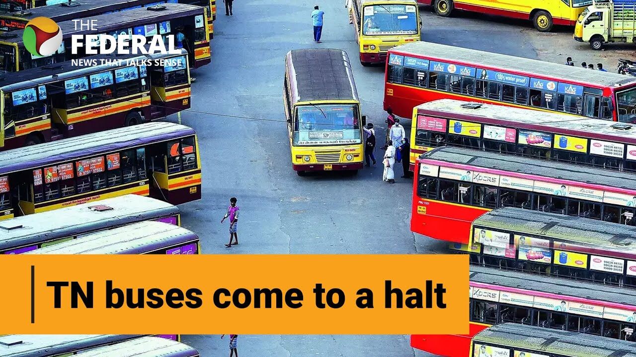 Watch | Tamil Nadu transport workers begin statewide strike