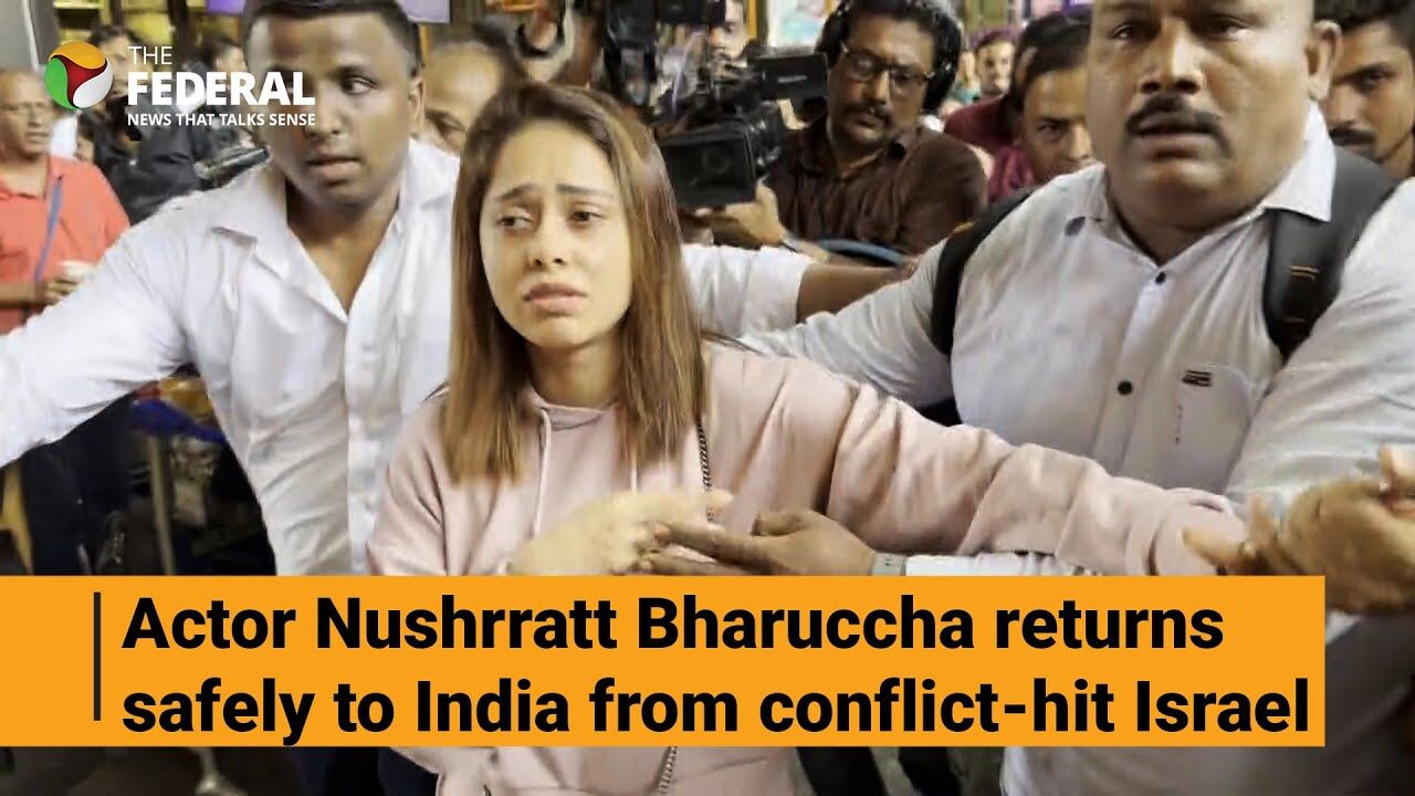 Actor Nushrratt Bharuccha returns home from war-hit Israel