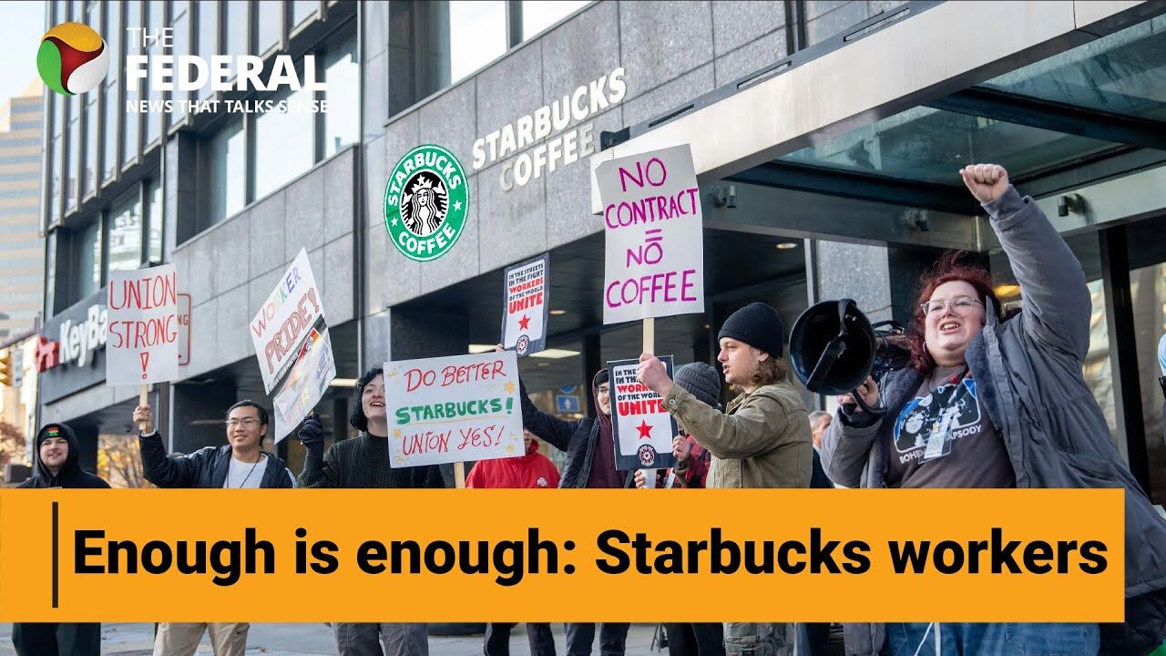 Were just really tired: Starbucks workers in US stage walkout