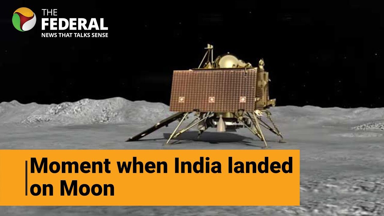 Watch: The historic moment when India landed on Moon