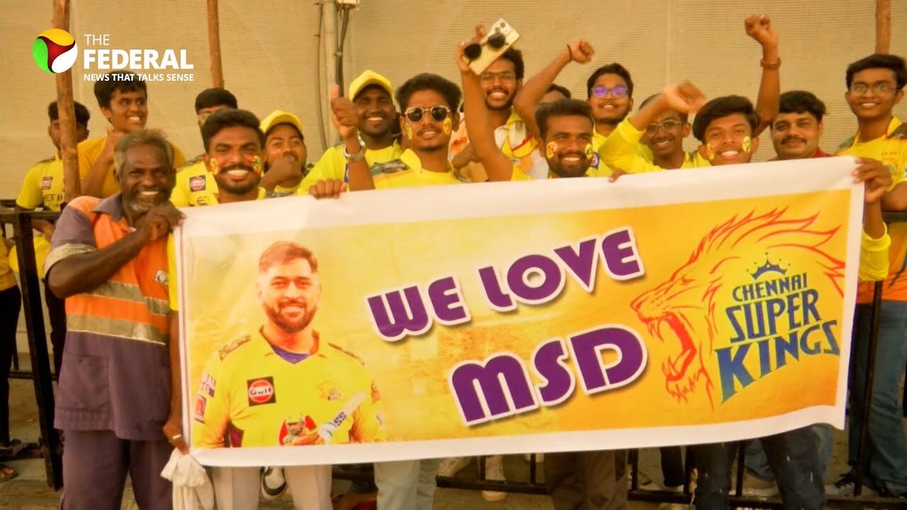 CSK vs KKR | Chepauk yells Dhoni... Dhoni | IPL 2025