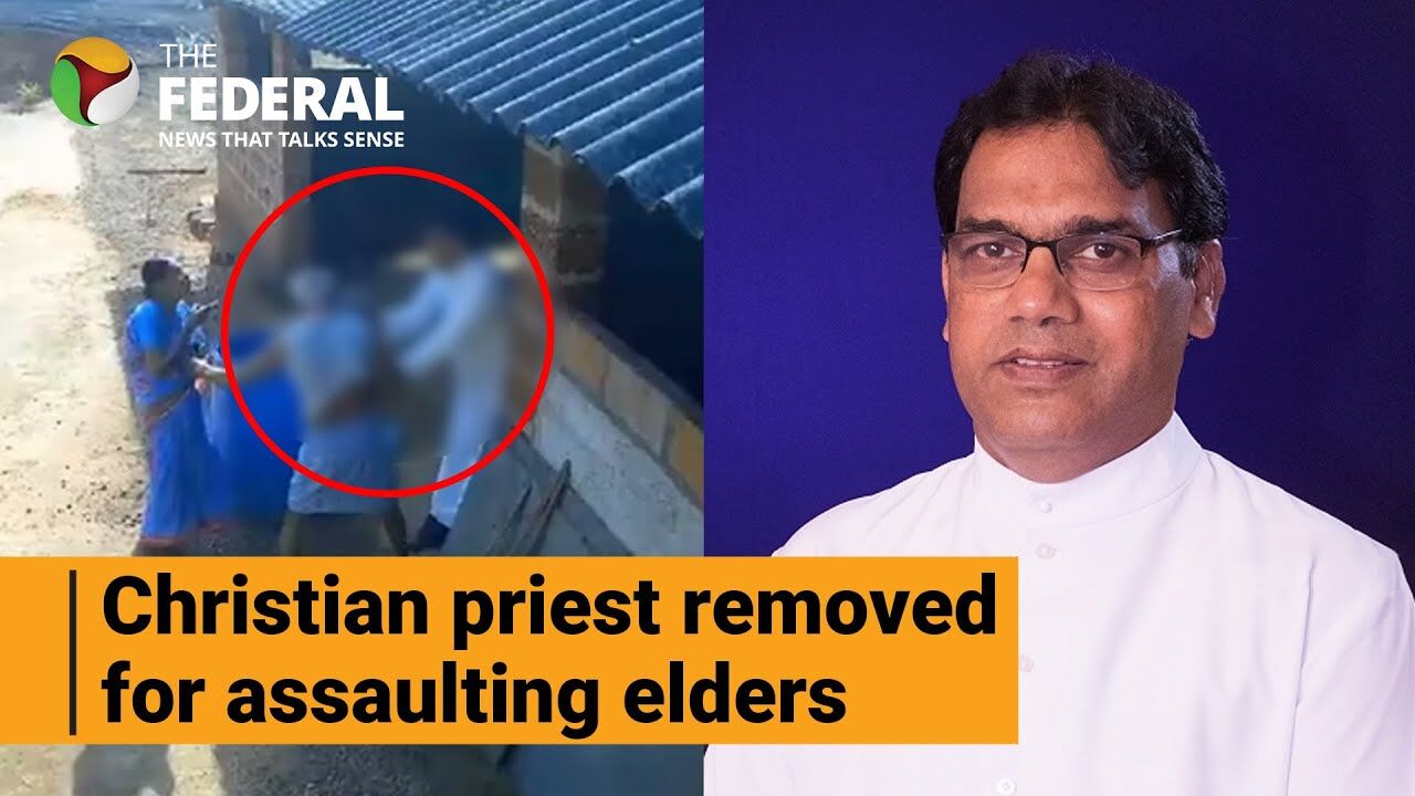 Watch |  Karnataka Christian priest removed over assault on elderly couple
