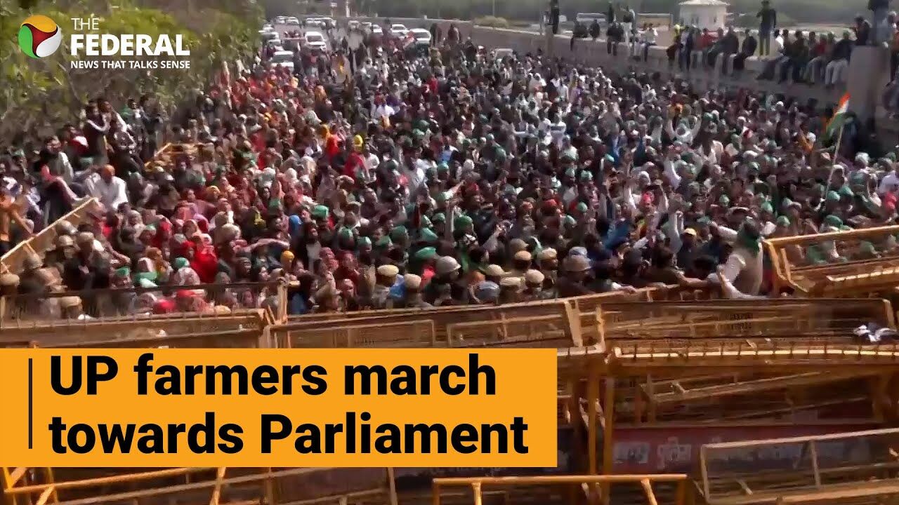 Watch| Uttar Pradesh farmers protest land acquisition in Noida